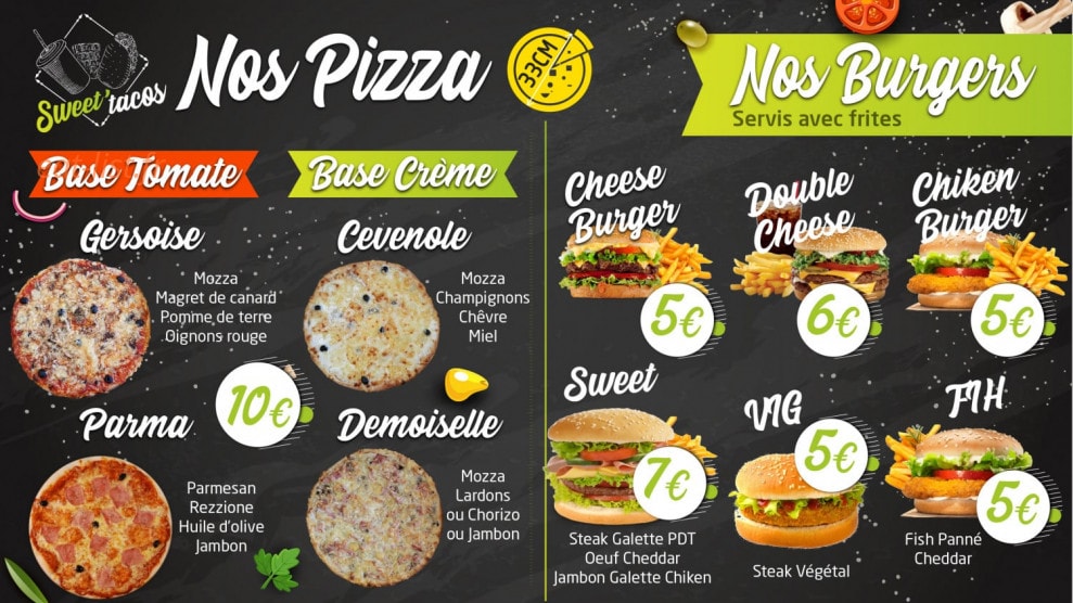 Sweet Tacos — carte page 2