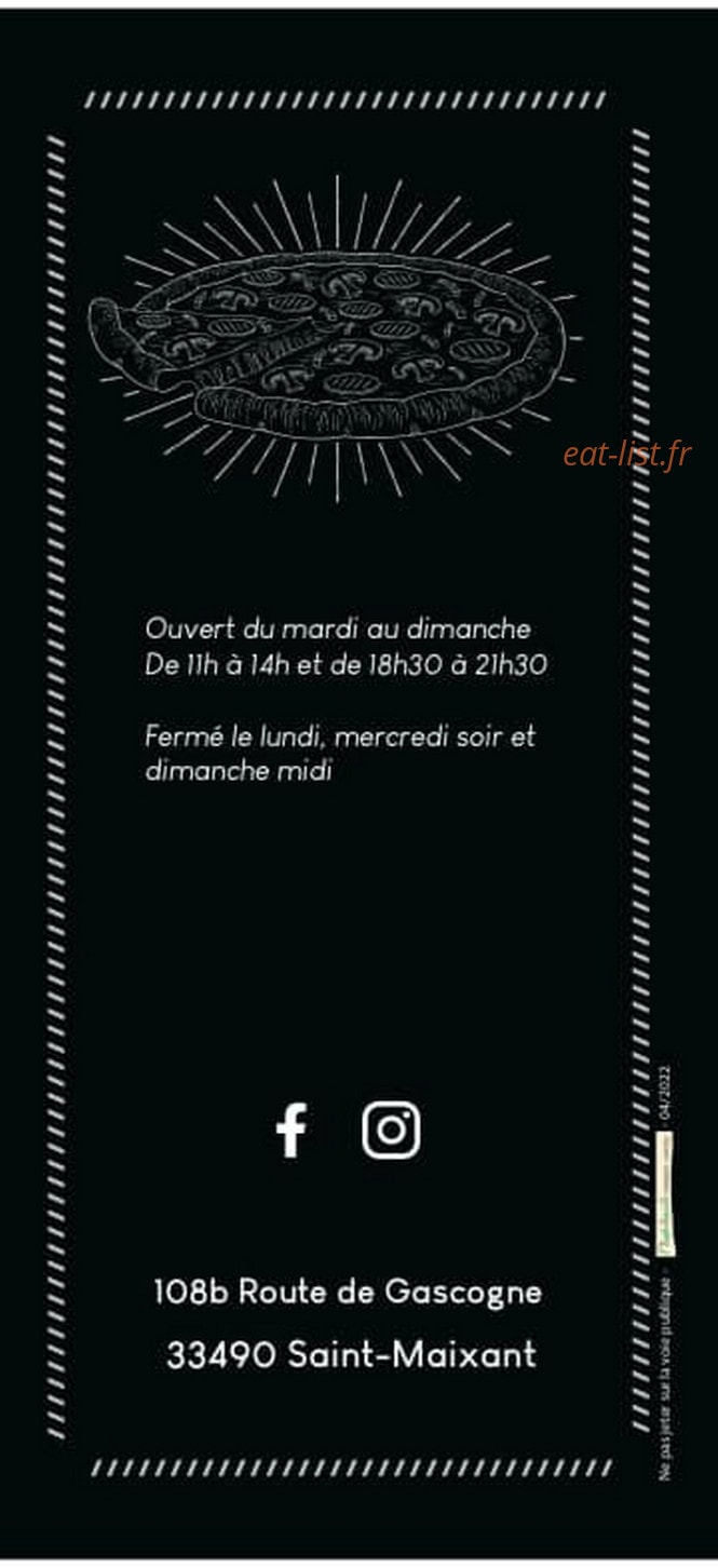Au p'tit barbon — carte page 6