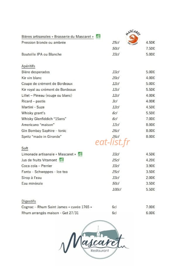 Le Mascaret — carte page 2