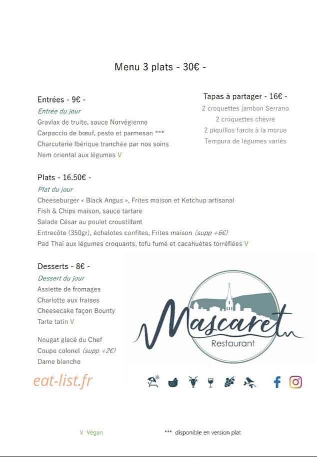 Le Mascaret — carte page 1