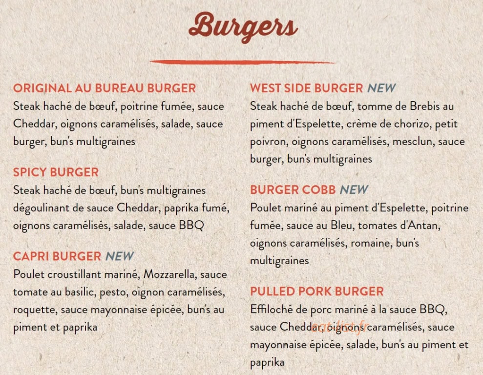 Au Bureau — carte page 2