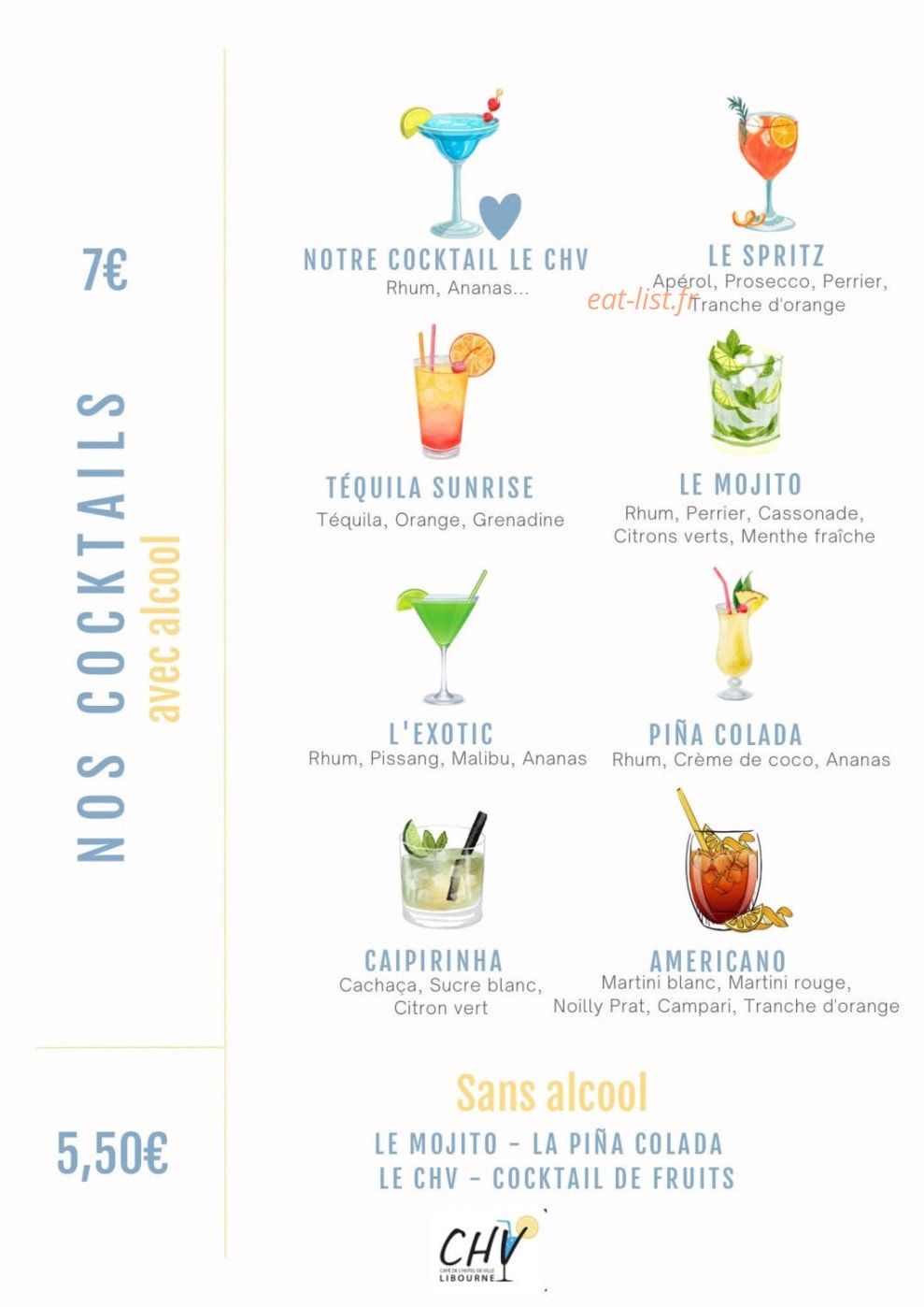Café de l'Hotel de Ville — carte page 3