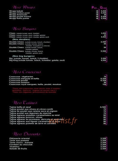 Chez panini — carte page 3
