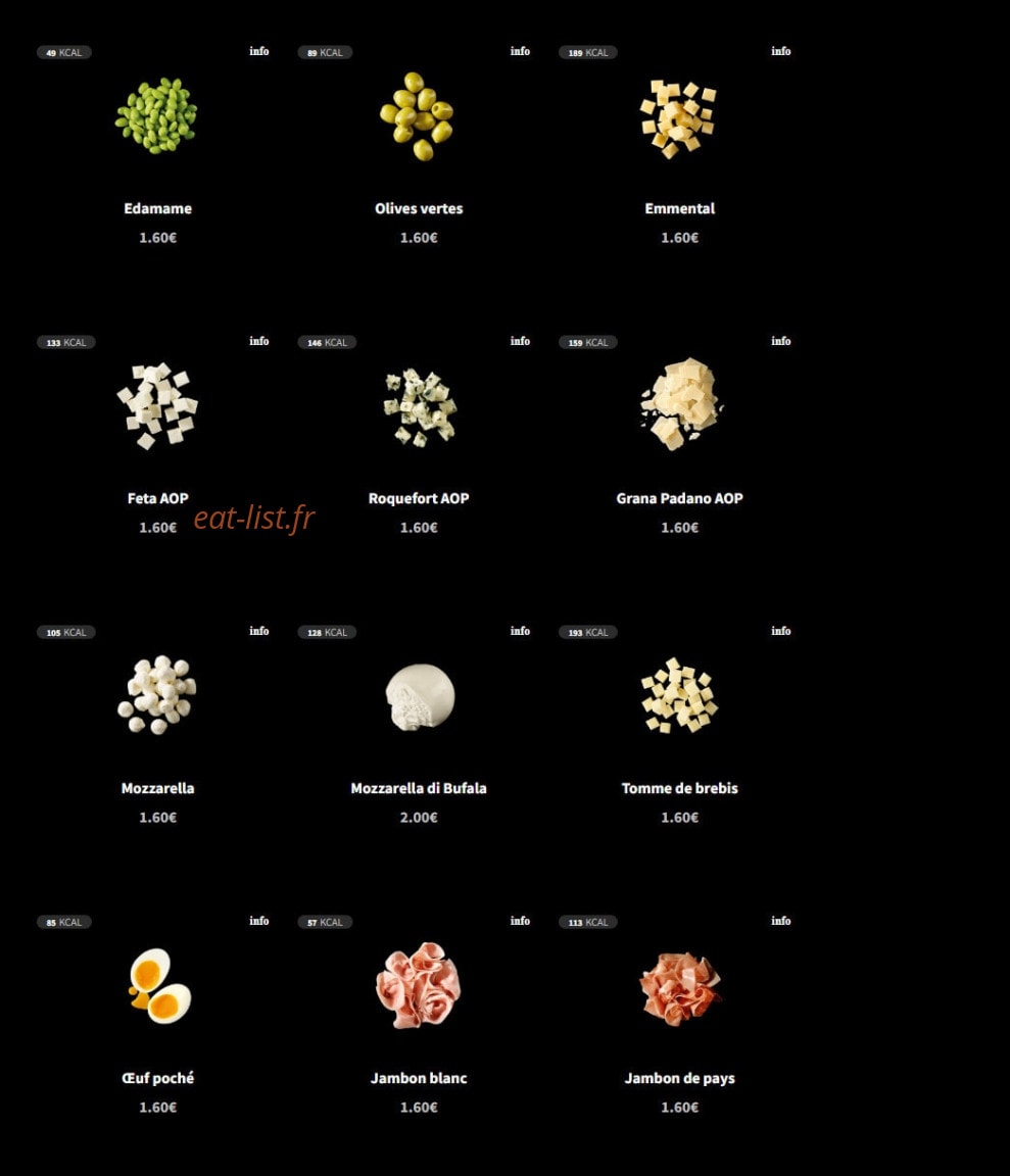 Eat Salad — carte page 4