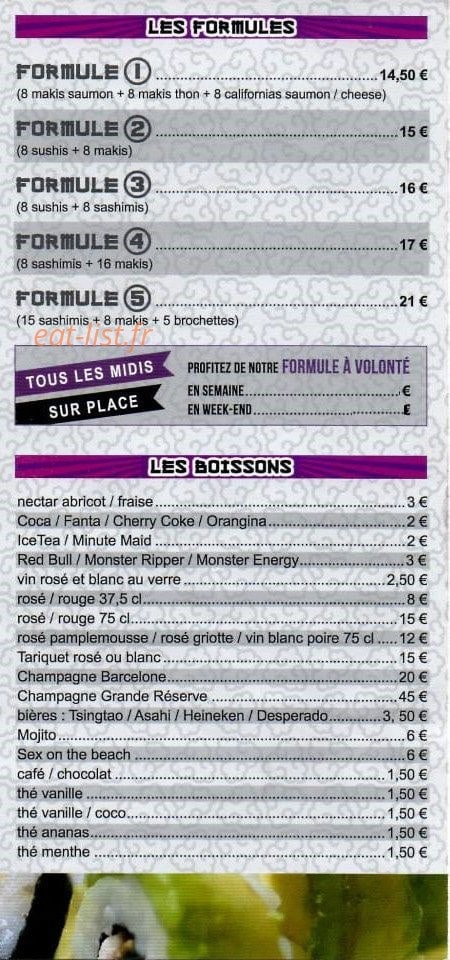 Ici sushi — carte page 6