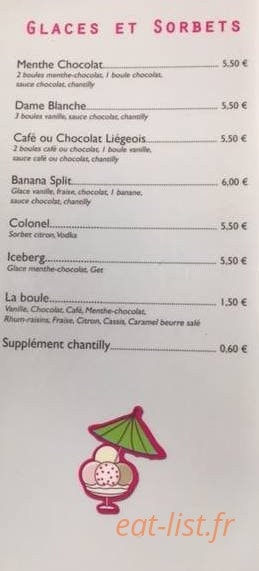 La Brasserie des Arcades — carte page 2