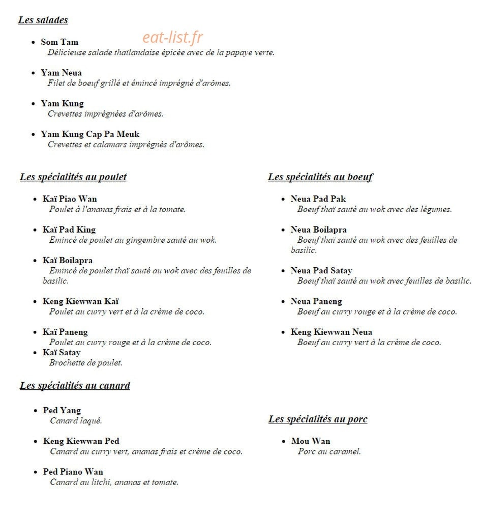 Le Phuket — carte page 2