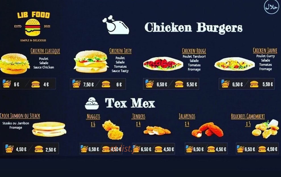 Lib Food — carte page 4