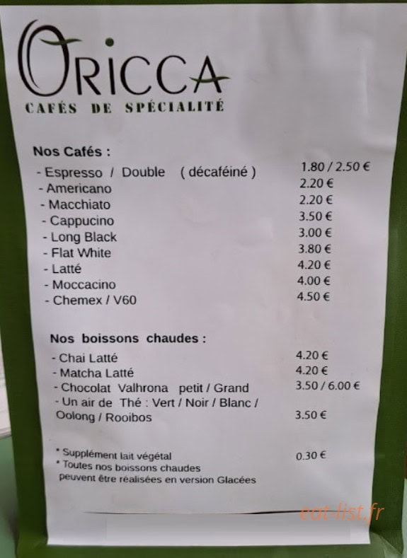 Oricca — carte page 1