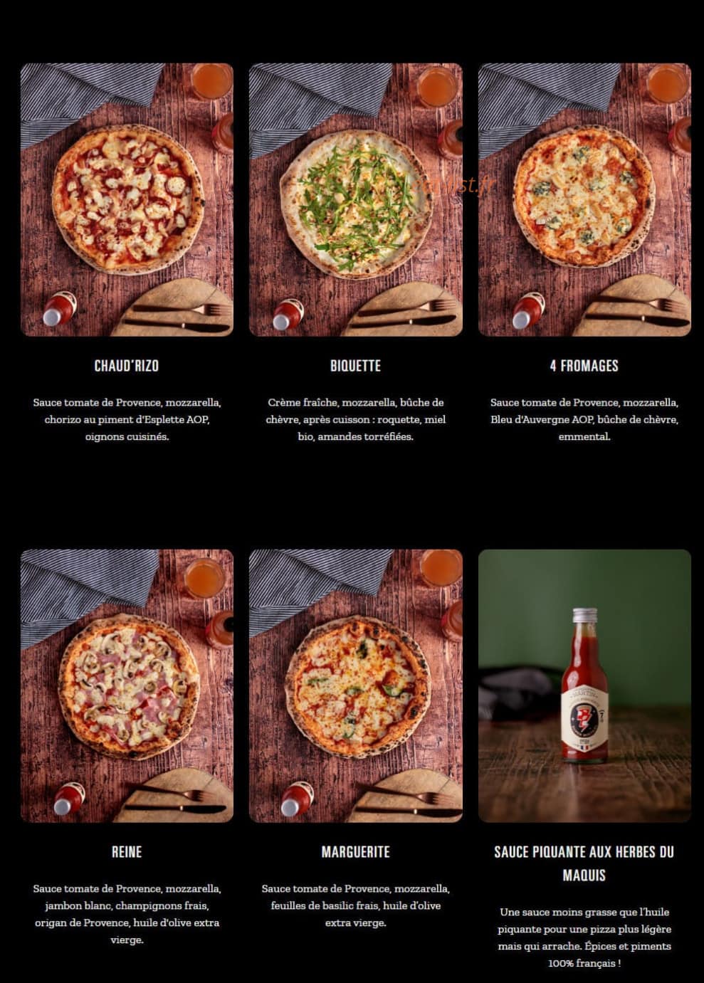 Pizza Cosy — carte page 3