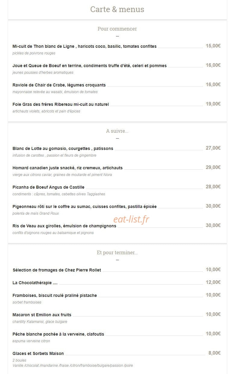 La table de Catusseau — carte page 1