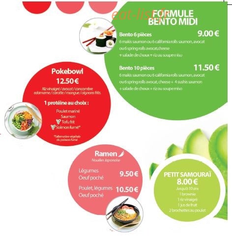 Couleur sushi — carte page 3