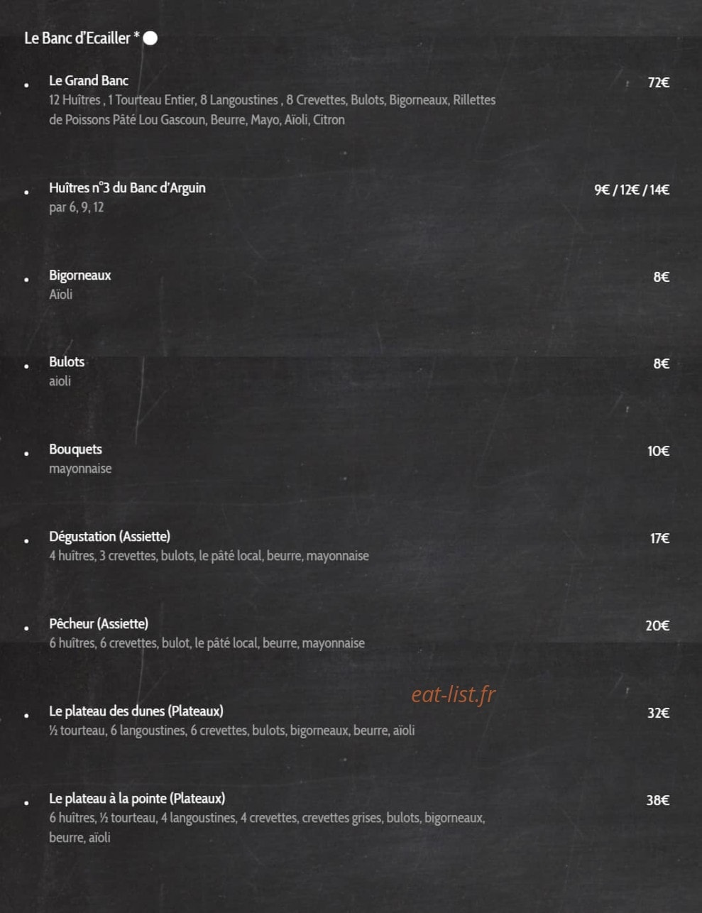 Fish Head — carte page 3