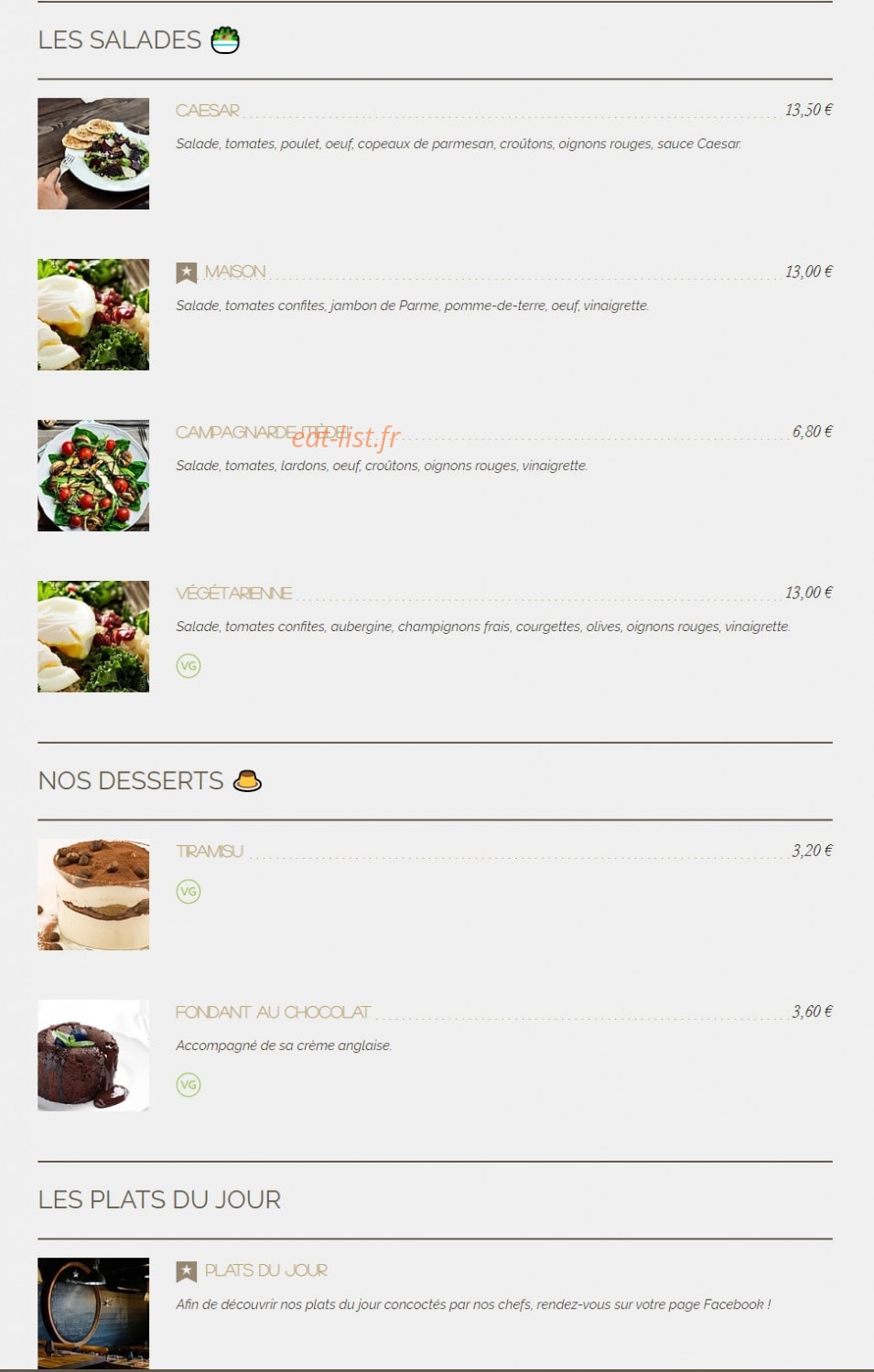 L'Atelier À Pizza — carte page 5