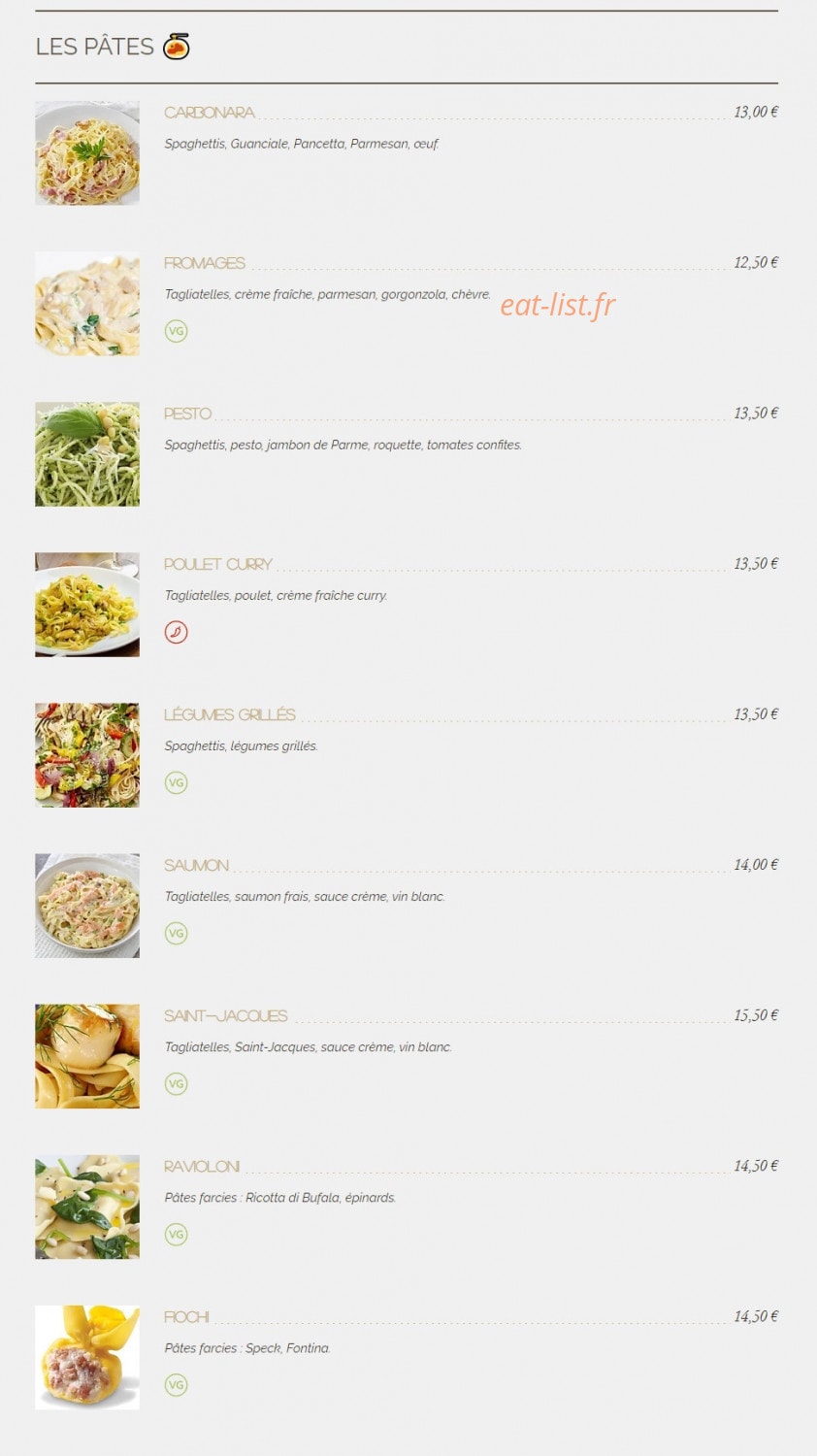 L'Atelier À Pizza — carte page 4