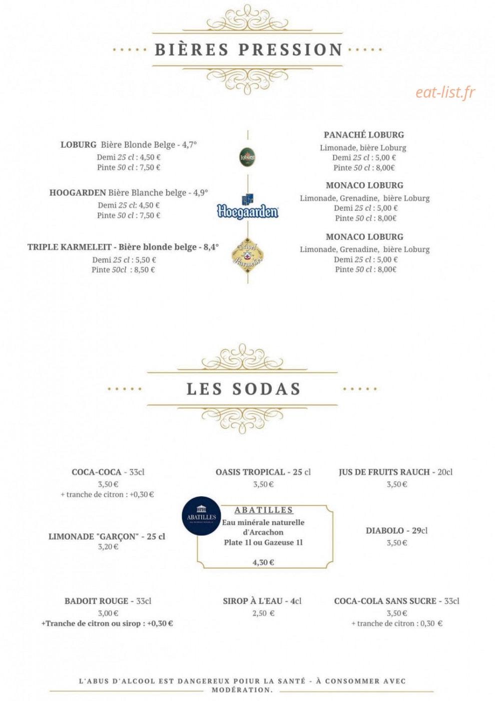 Le Pic Gourmand — carte page 6