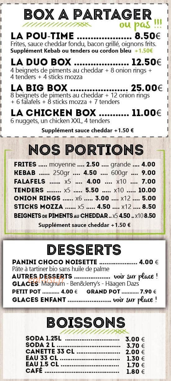 Tacos time — carte page 5