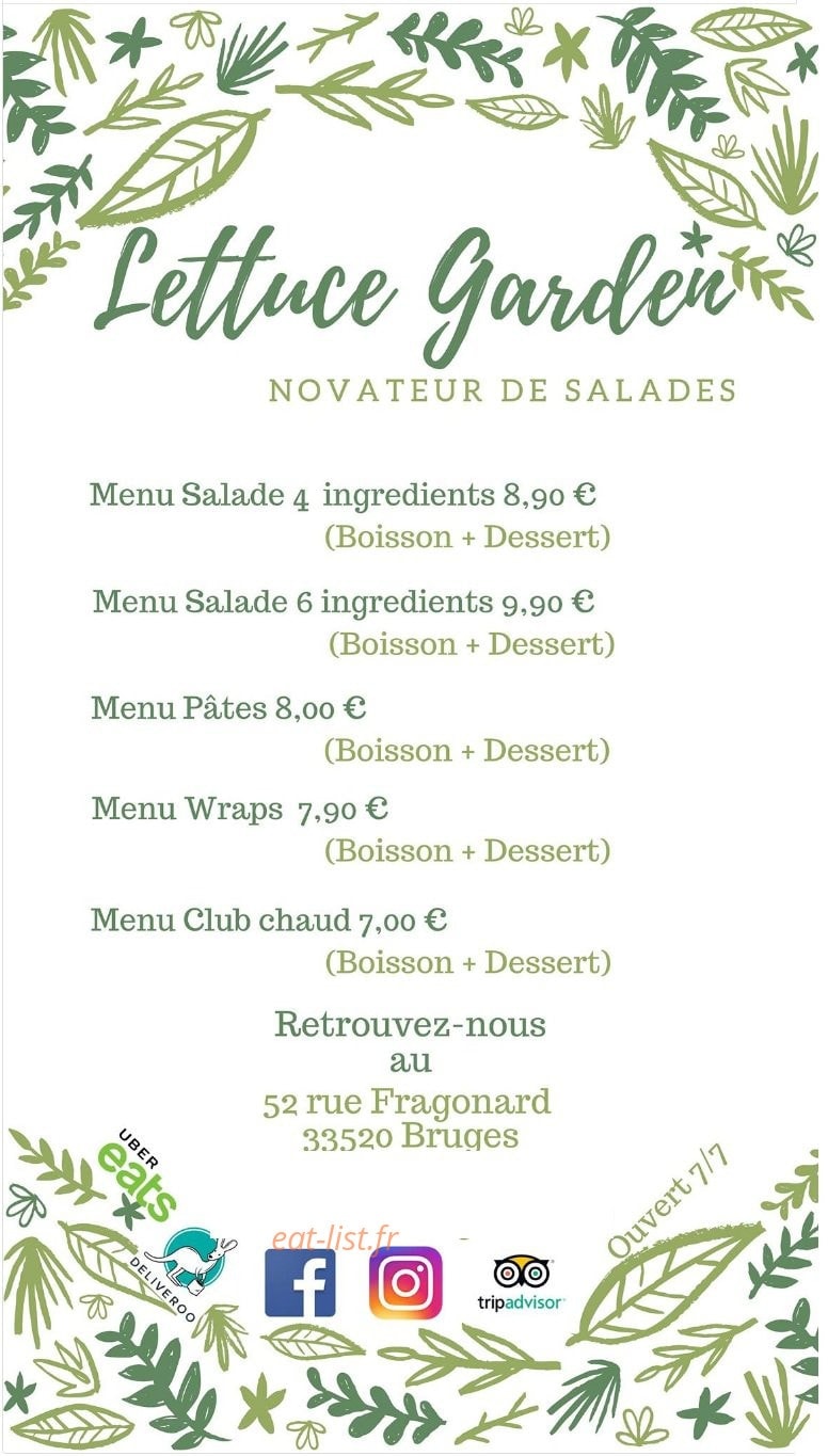 Lettuce Garden — carte page 1