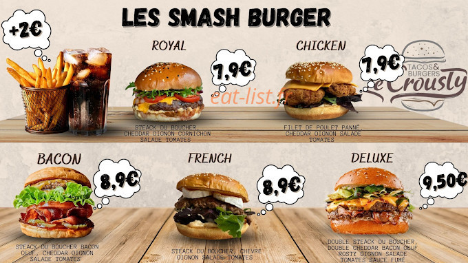 Le Crousty Tacos & Burgers — carte page 2