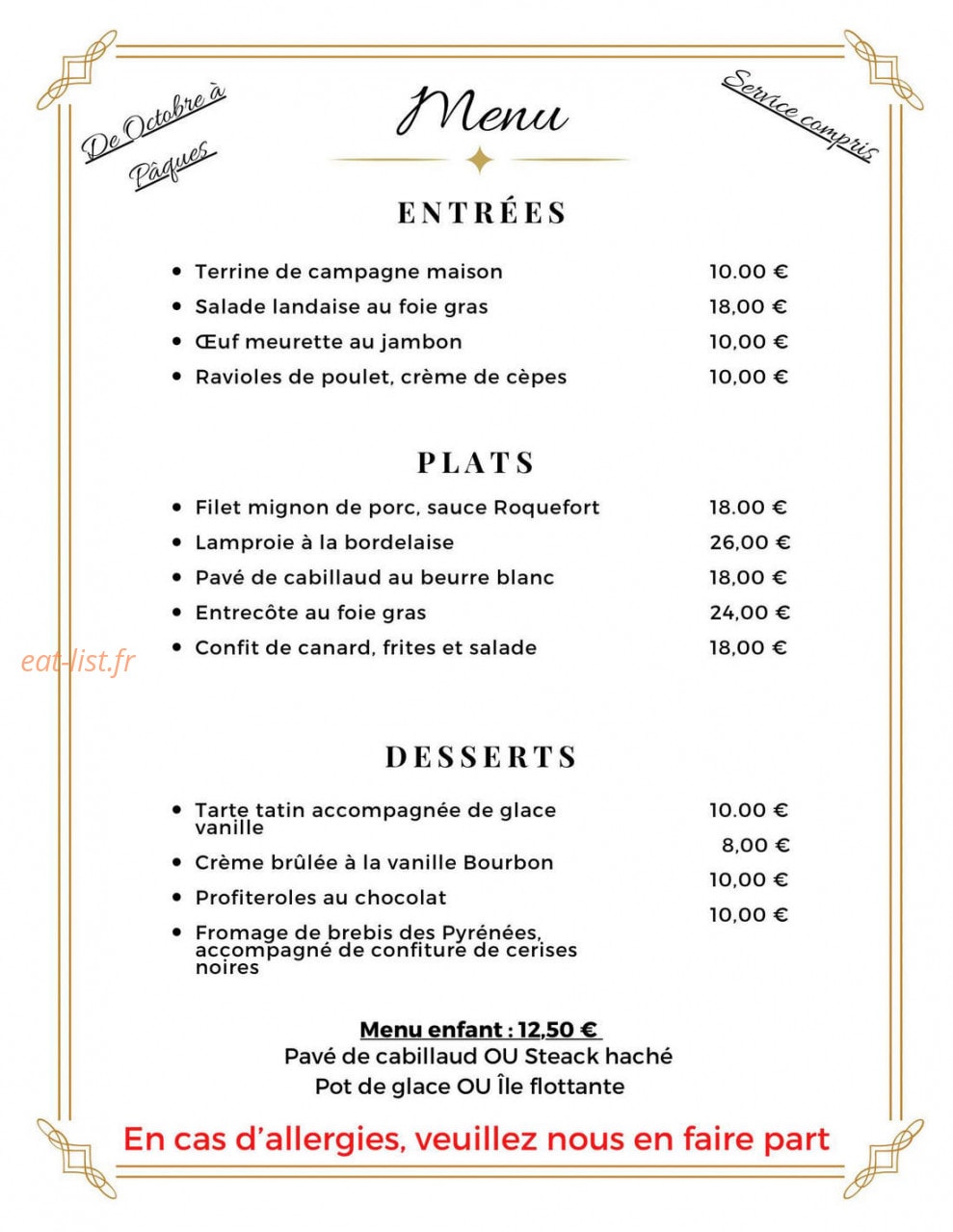 Le Saint Martin — carte page 1