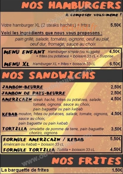 Pizza Amigos — carte page 3