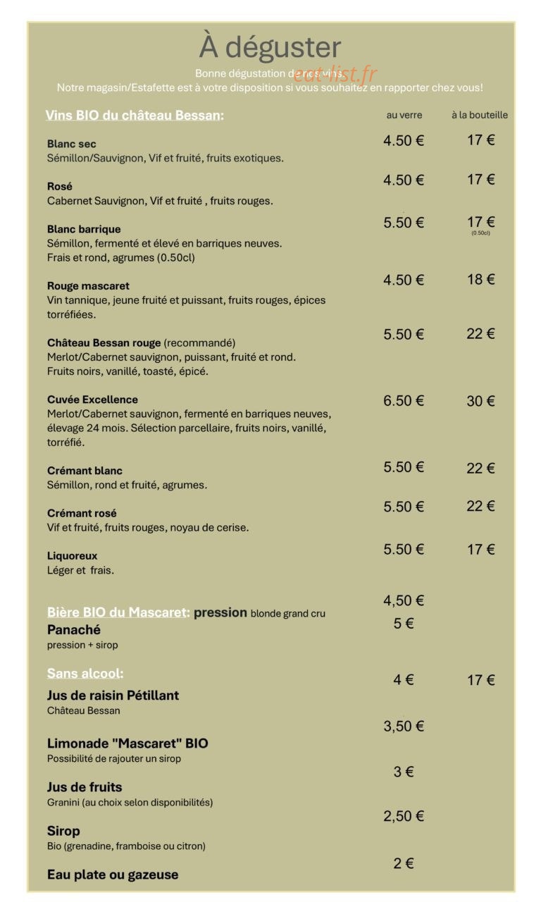 La cabane dans les vignes — carte page 1