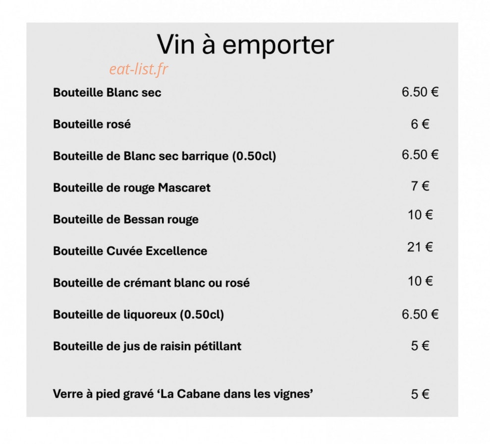 La cabane dans les vignes — carte page 3