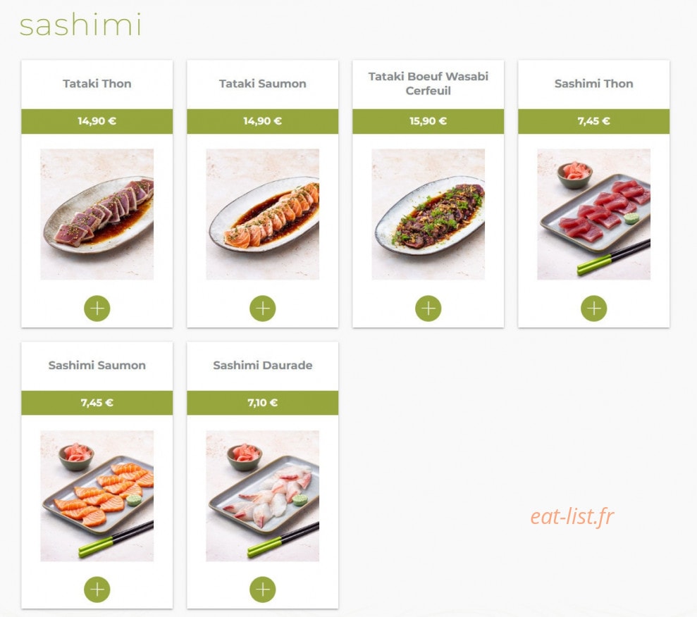 Eat Sushi — carte page 6