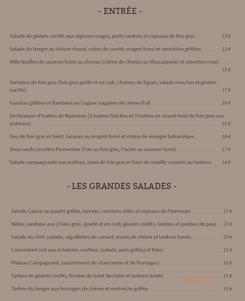 La Terrasse d'Eole — carte page 1