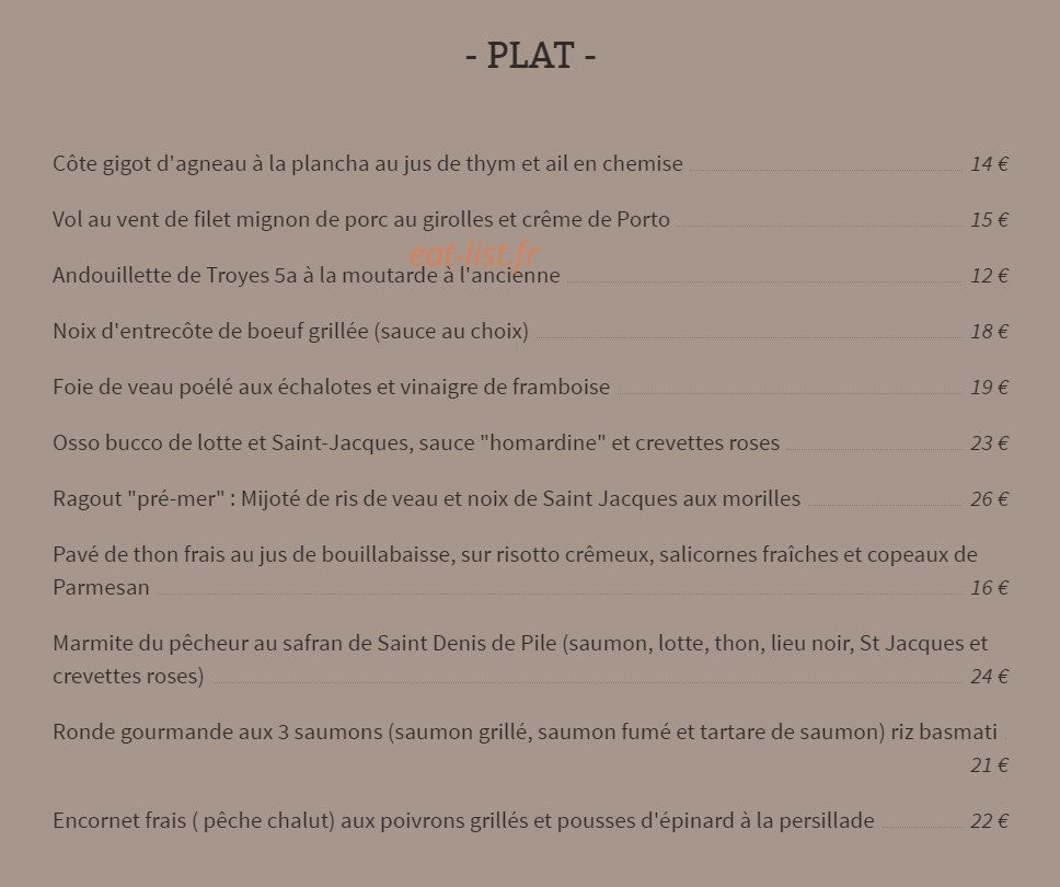 La Terrasse d'Eole — carte page 2