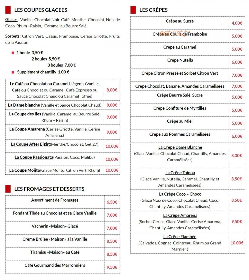 Les Marronniers — carte page 3