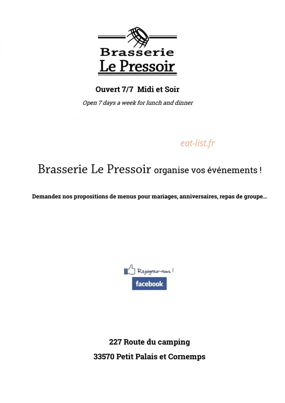 Le Pressoir — carte page 5