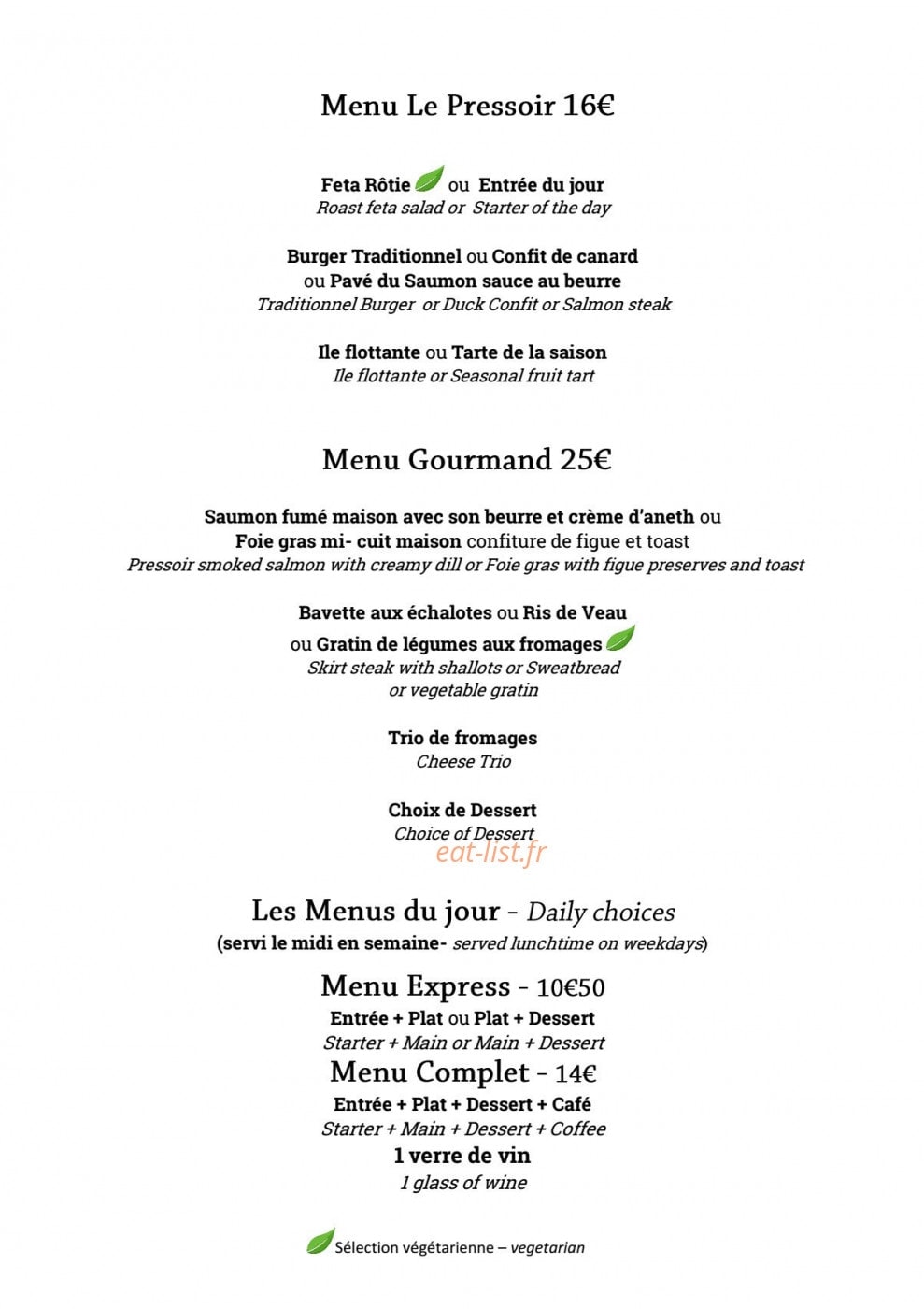 Le Pressoir — carte page 4