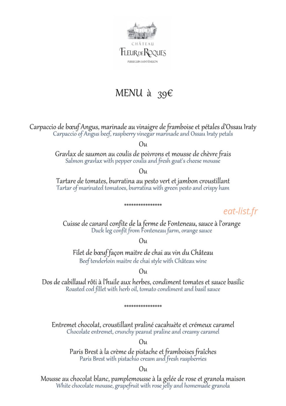 Fleur de Roques — carte page 1