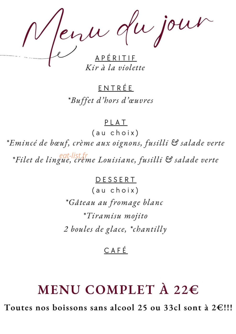 Les Baronnes de Goulée — carte page 2