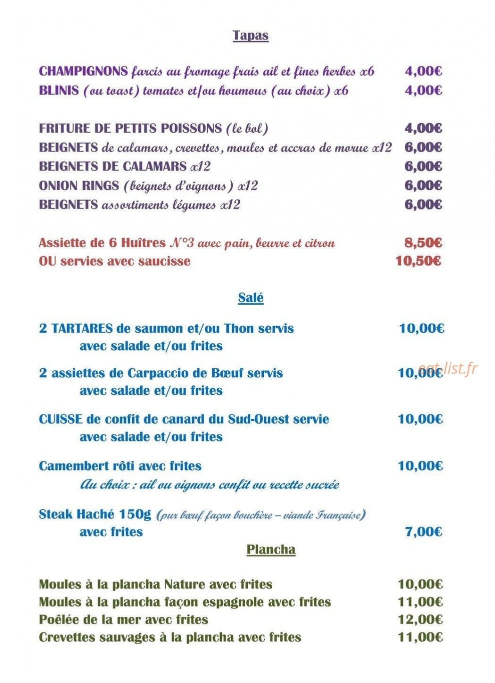 Le Mike Flo't — carte page 2