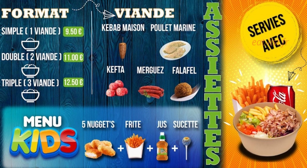 Aladdin Kebab — carte page 3