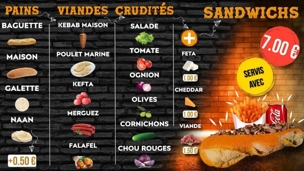 Aladdin Kebab — carte page 2