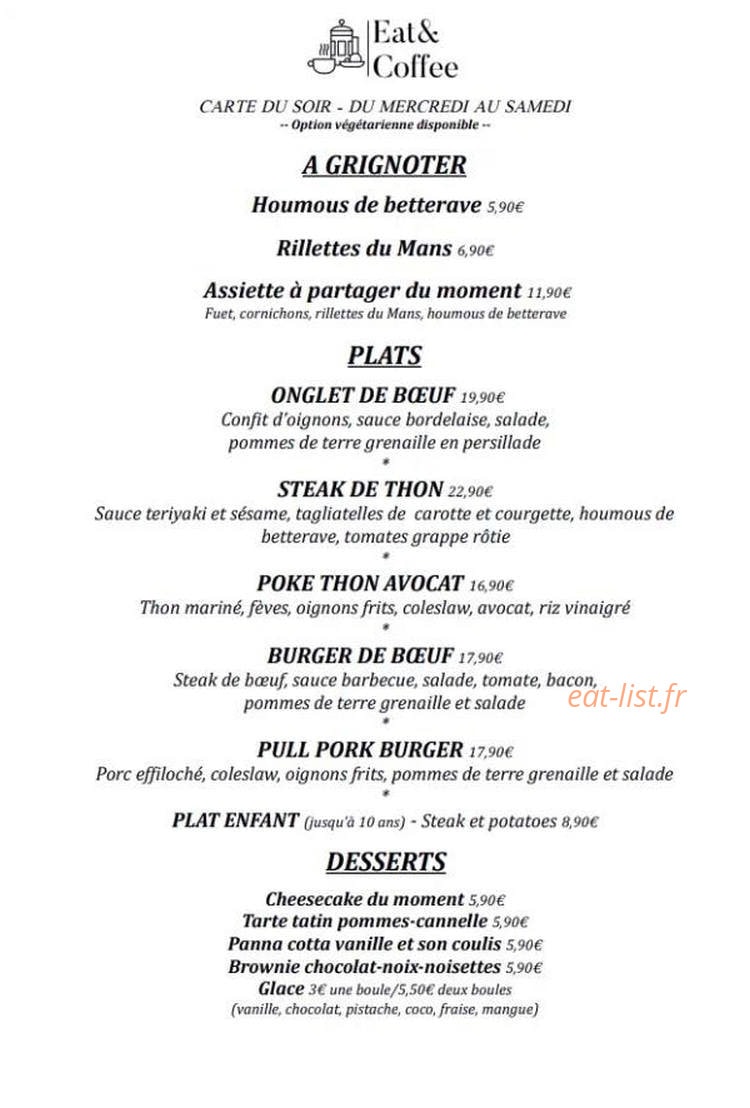 Eat and Coffee — carte page 3