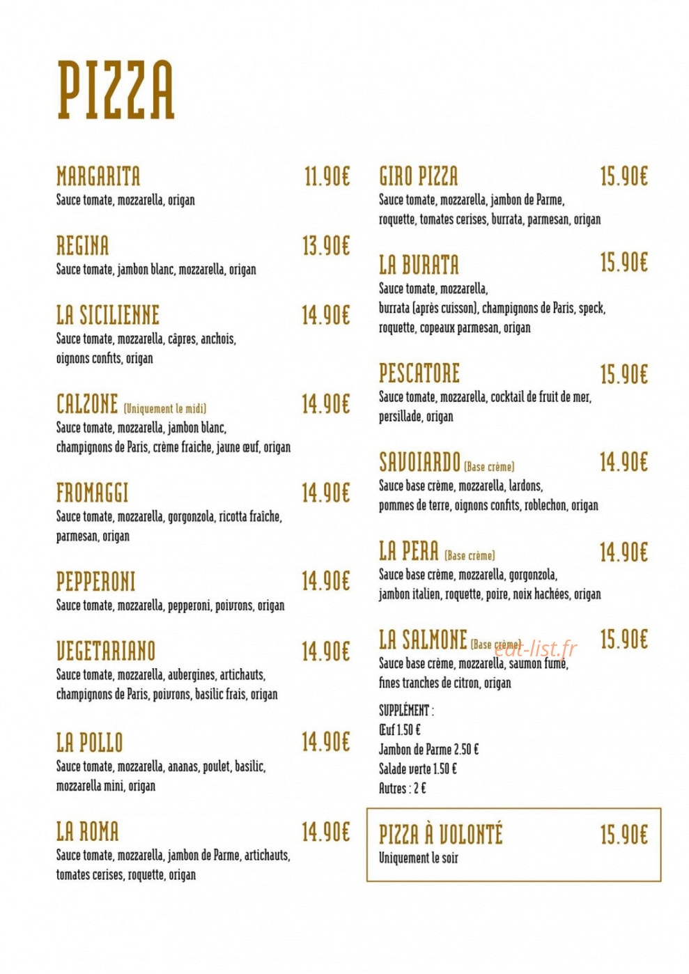 Giro Ristorante — carte page 4