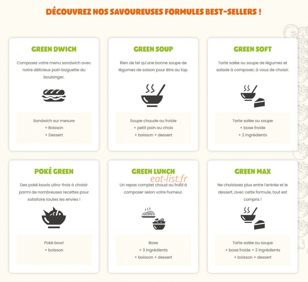 Green sur mesure — carte page 1