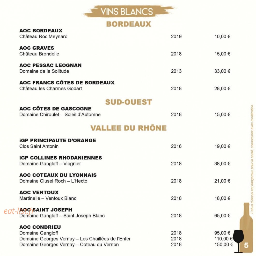 Le Décanteur — carte page 6