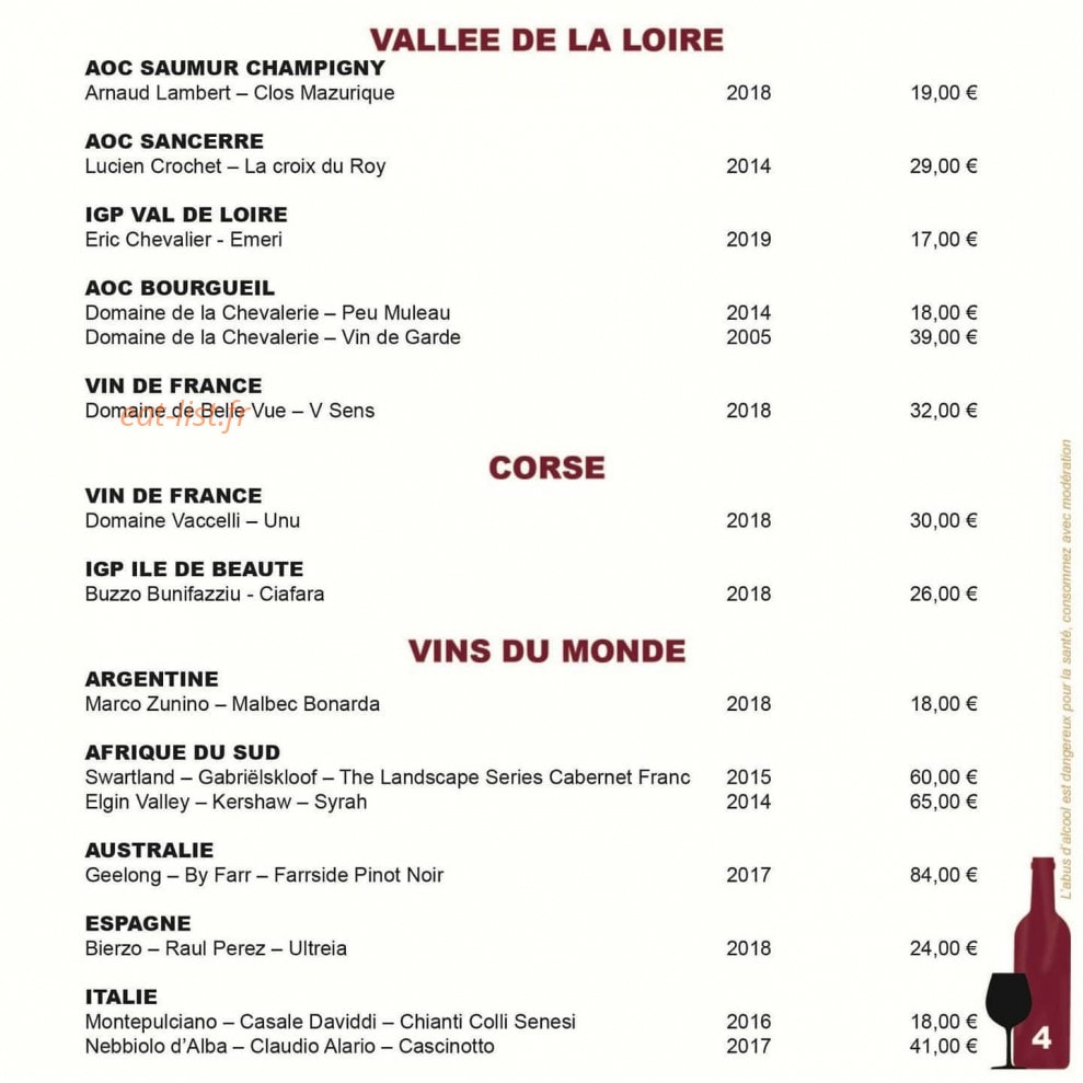 Le Décanteur — carte page 4