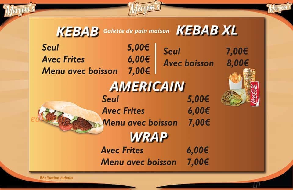 Meryem's — carte page 3