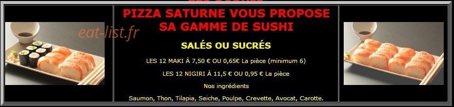 Pizza Saturne — carte page 5