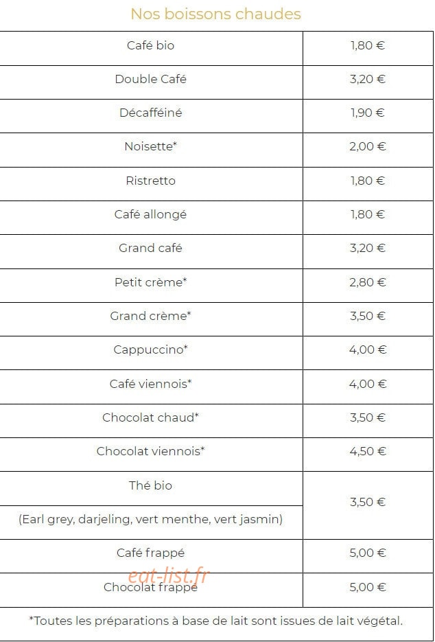 Restaurant Yoki — carte page 3