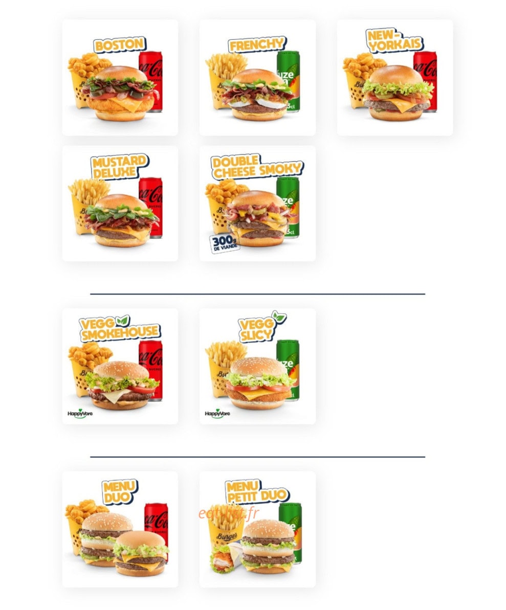 Str'eat Burger — carte page 3