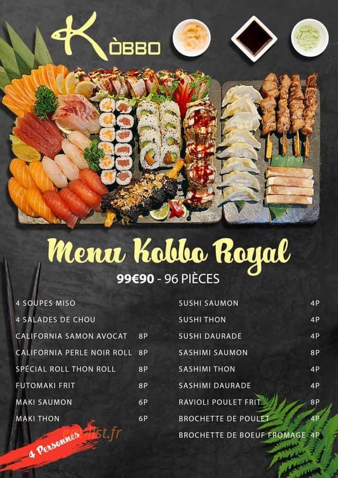 Sushi Kòbbo — carte page 3