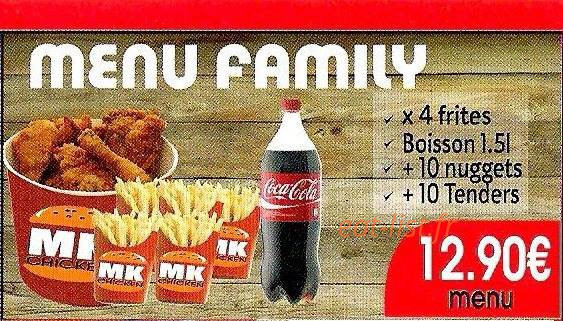 Tacos Mk chicken — carte page 3