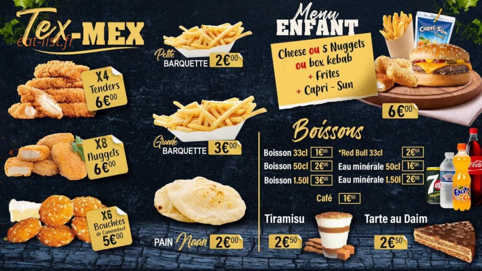 Tacos Naan Alouette — carte page 3
